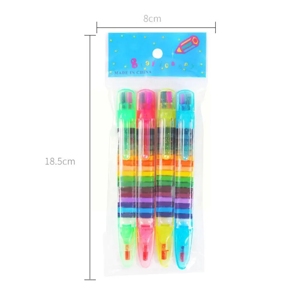 Stacking crayon pencil - 20-in-1 Multicolor crayon pencil