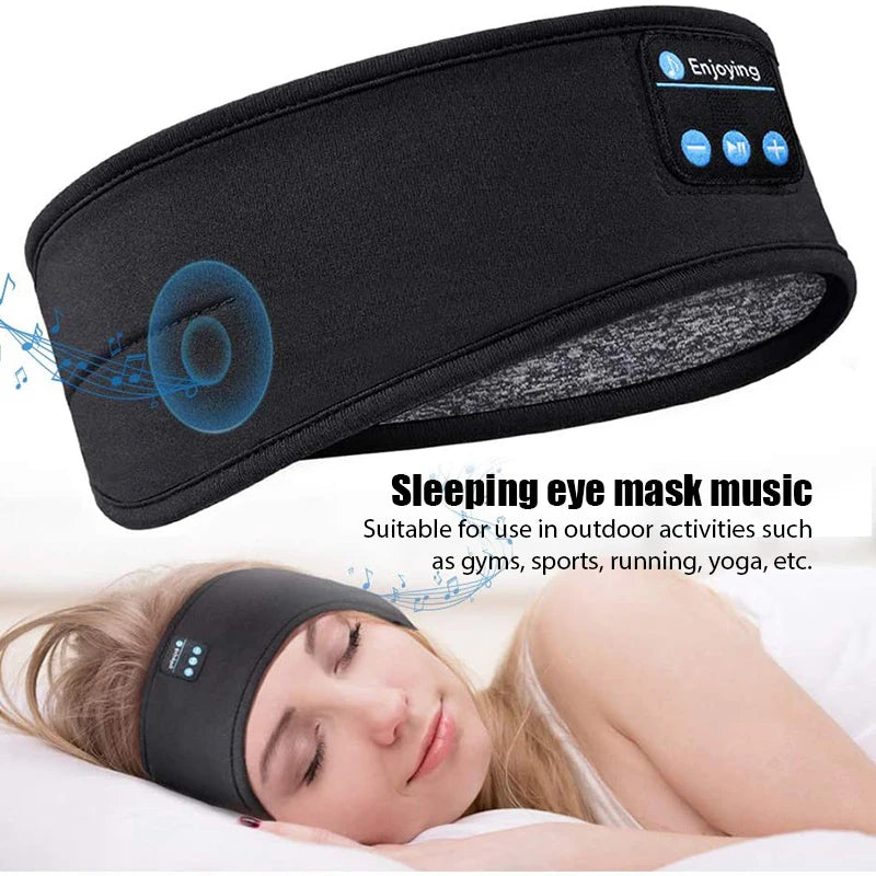 Bluetooth Elastic Headband - Sleeping Eye Mask Wireless Headphone