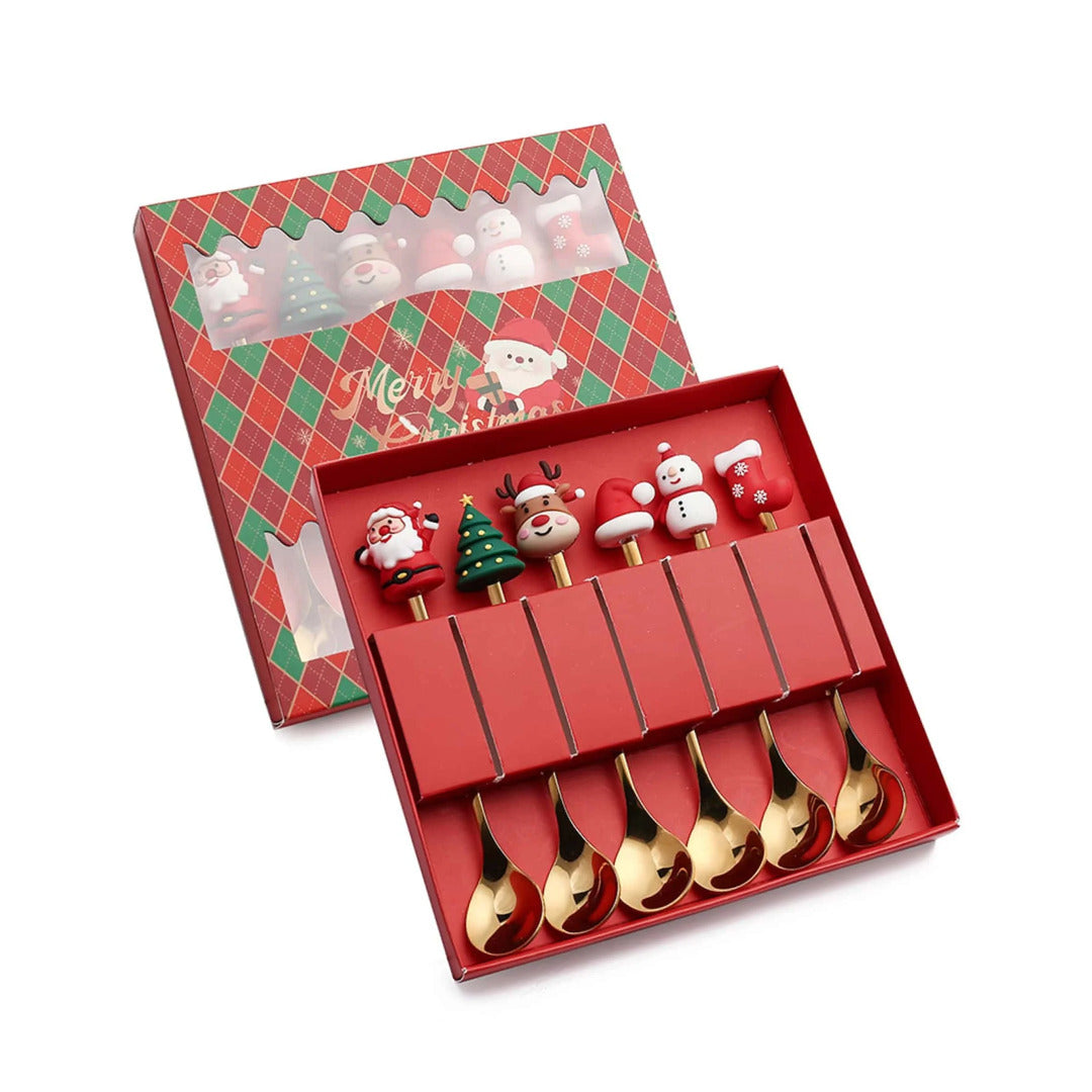 Christmas-themed cutlery set - Christmas tableware accessories