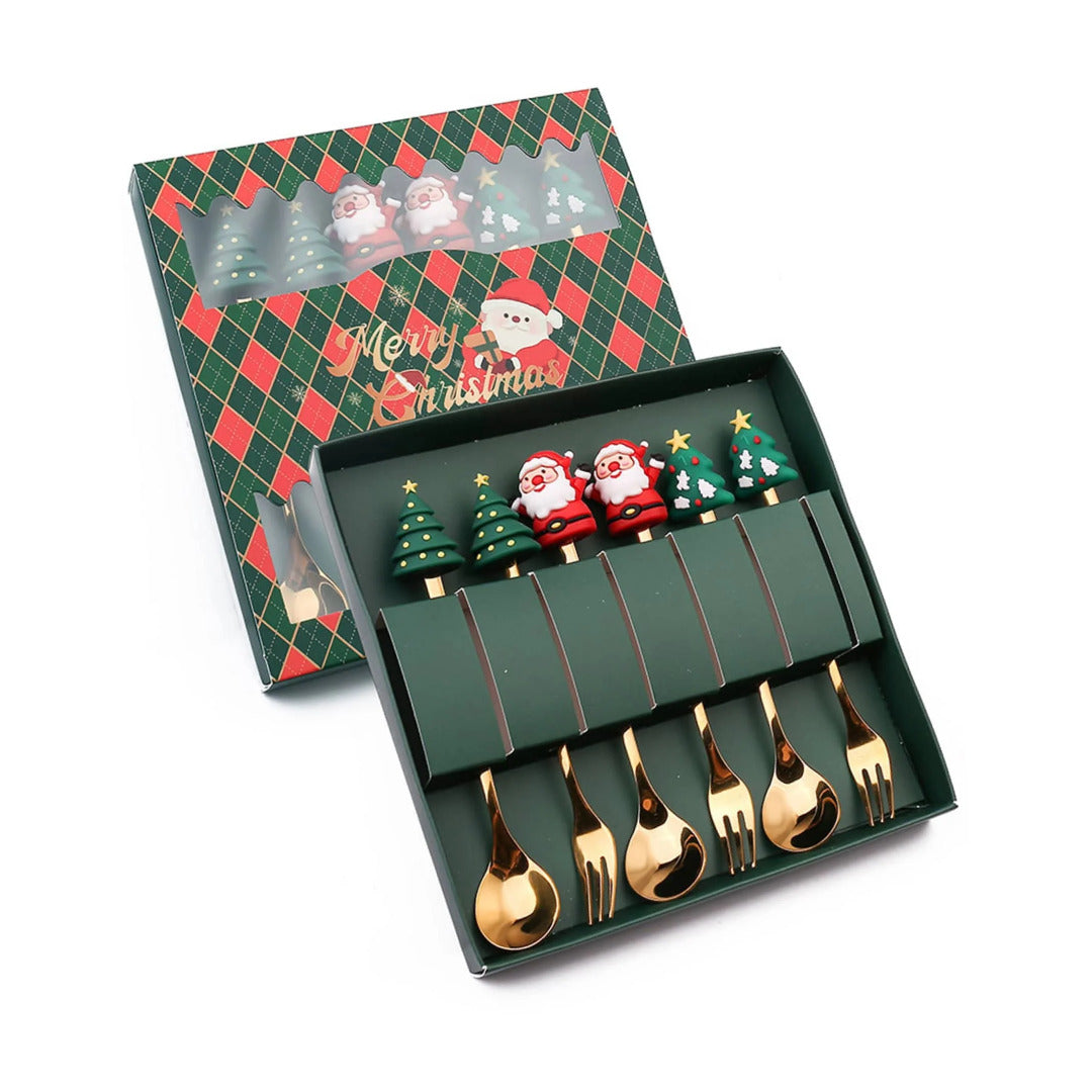 Christmas-themed cutlery set - Christmas tableware accessories