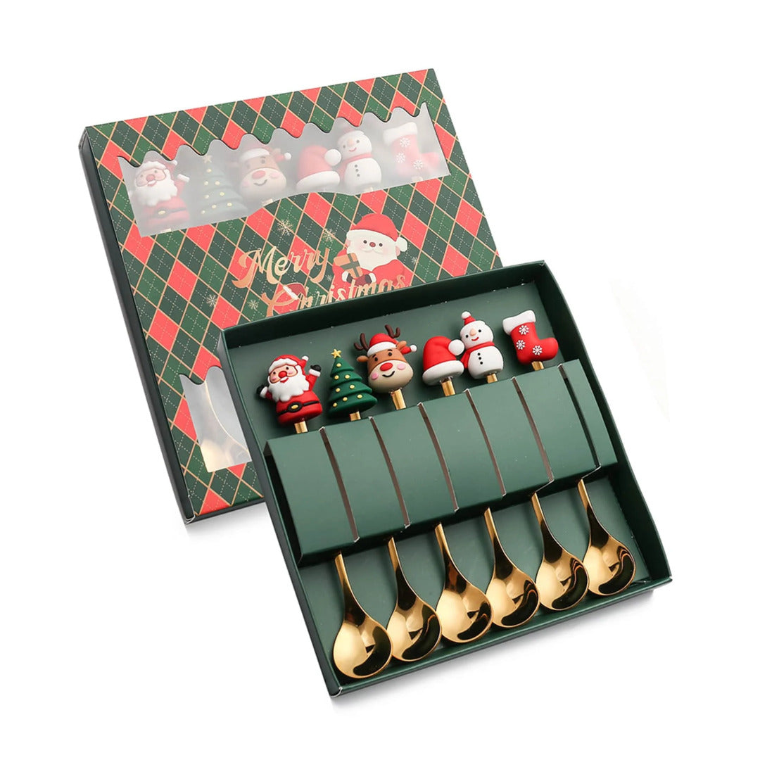 Christmas-themed cutlery set - Christmas tableware accessories