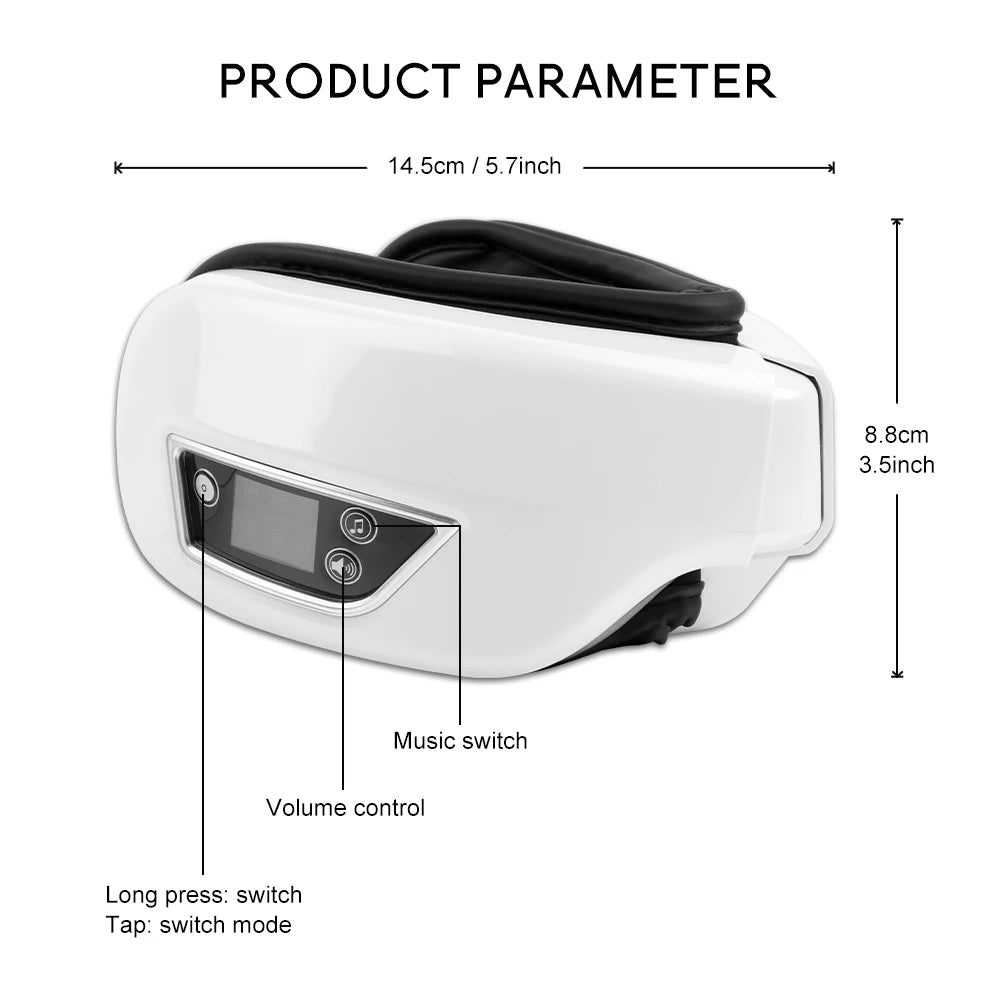 Eye Massager Vibration Therapy With Bluetooth