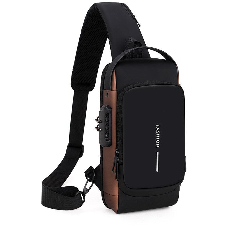 Men's Anti Theft Sling Crossbody Bag