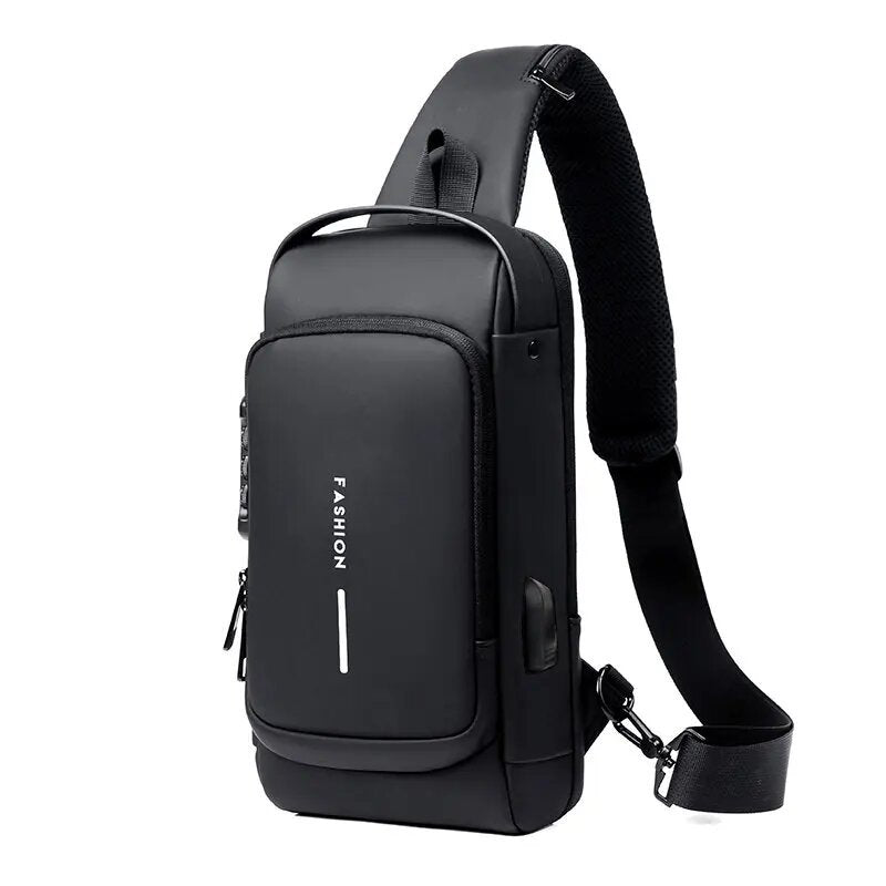 Men's Crossbody Chest Bag-Anti-Theft Bag USB