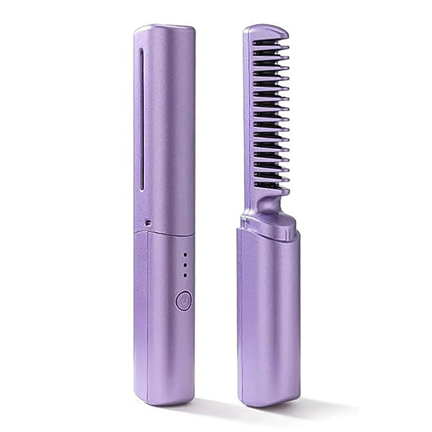 Mini Hair Brush Straightener