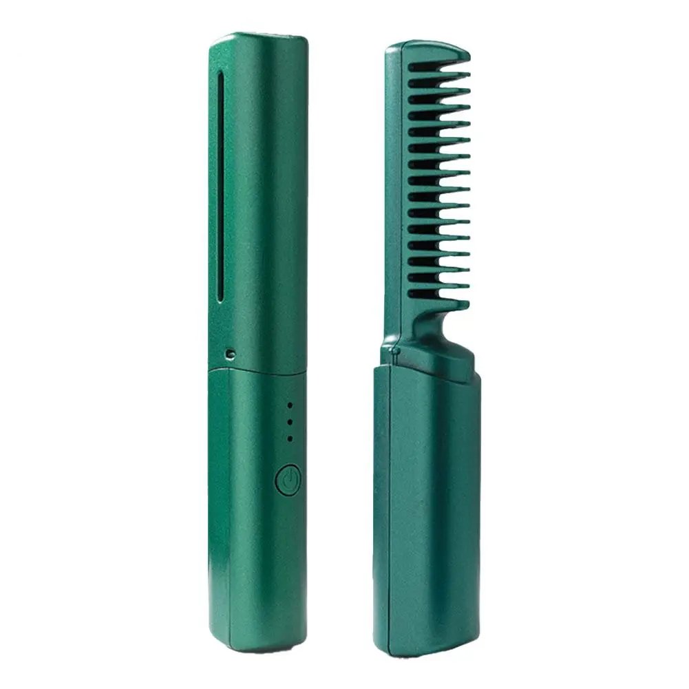 Mini Hair Brush Straightener