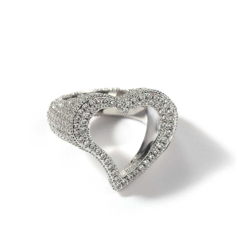 Ring With Heart Hollow